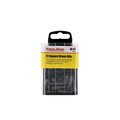 Toolpro 1 Square Drive Bit Tips in Interlocking Storage Box 50Pack, 50PK TP60620